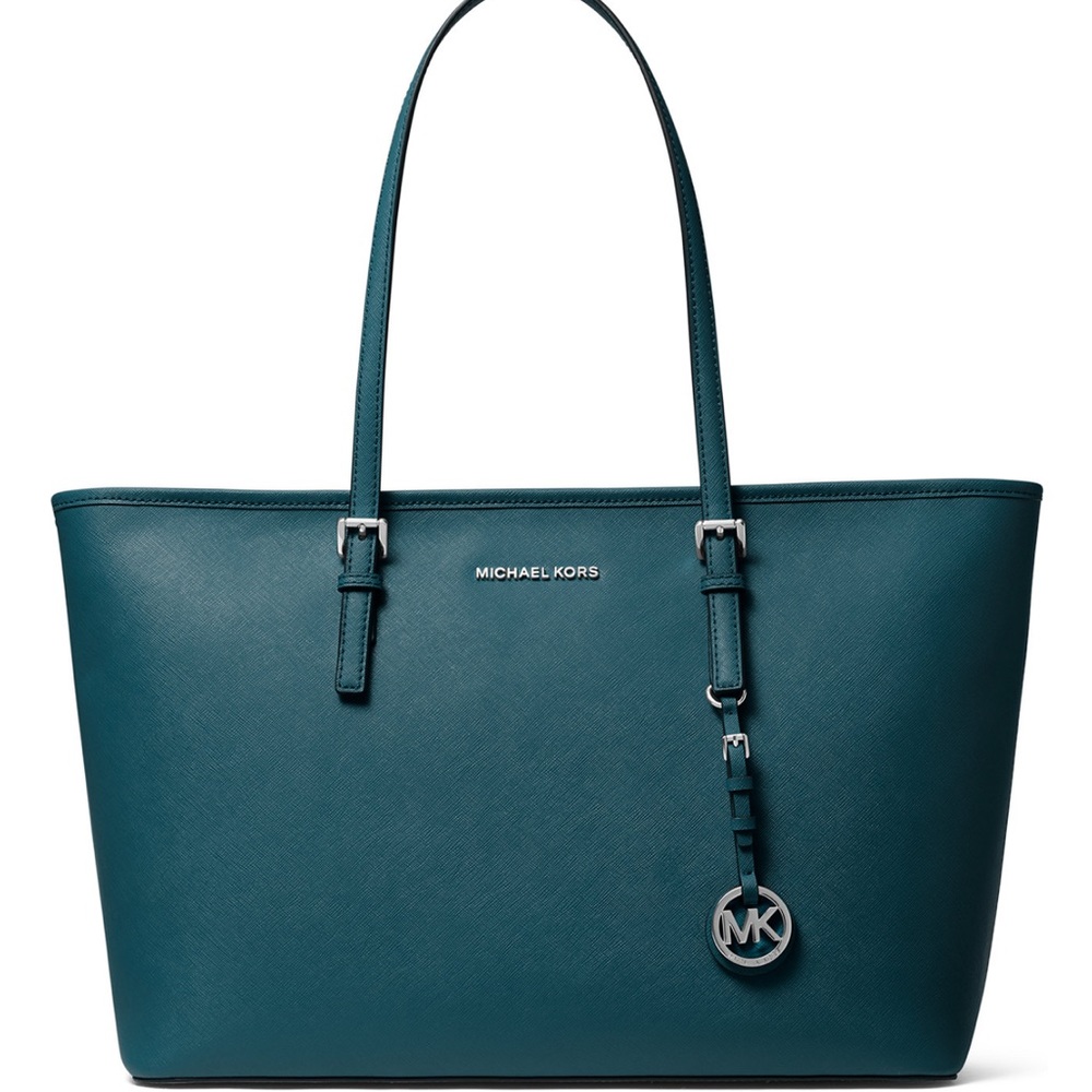 Michael Kors Jet Set Travel Medium Top Zip Multifunction Tote NWT